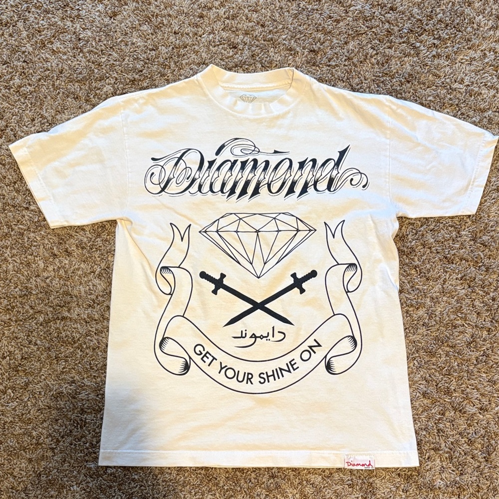 Diamond Supply Co. White Graphic Tee
